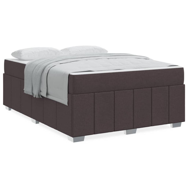 Estrutura da Cama Castanho escuro 160 x 200 cm tecido M 4