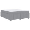 Estrutura da Cama Cinzento-claro 180 x 200 cm tecido 2