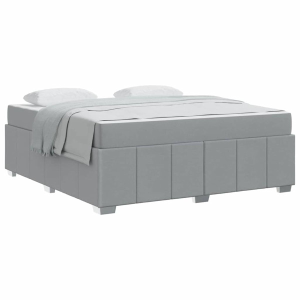 Estructura de cama Gris claro 180 x 200 cm tela M 3