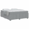 Estrutura da Cama Cinzento-claro 180 x 200 cm tecido 3
