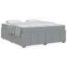 Estructura de cama Gris claro 180 x 200 cm tela 4