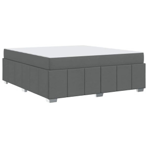 Estructura de cama Gris oscuro 180 x 200 cm tela H