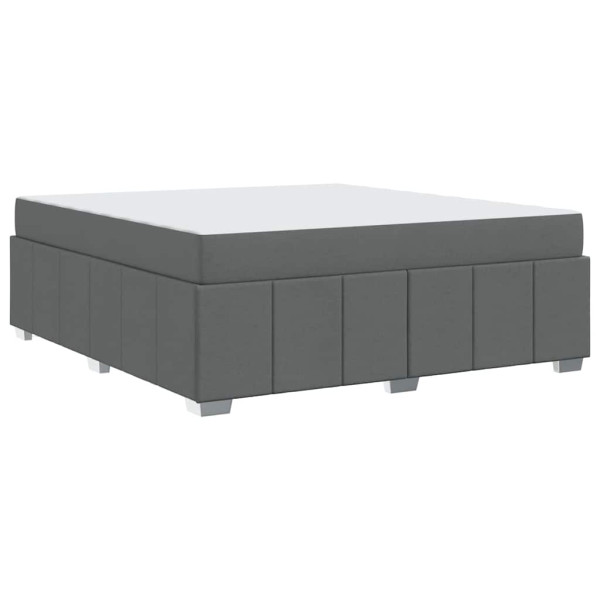 Estrutura da Cama Cinzento escuro 180 x 200 cm tecido M 2
