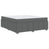 Estrutura da Cama Cinzento escuro 180 x 200 cm tecido 2