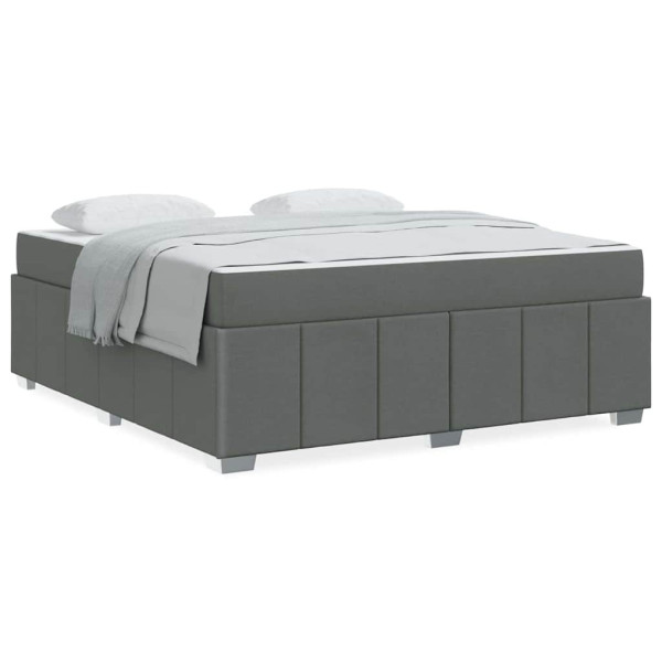 Estructura de cama Gris oscuro 180 x 200 cm tela M 4