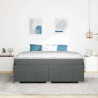 Estructura de cama Gris oscuro 180 x 200 cm tela 5
