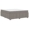 Estrutura da Cama Cinzento-acastanhado 180 x 200 cm tecido 2