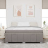 Estrutura da Cama Cinzento-acastanhado 180 x 200 cm tecido 5