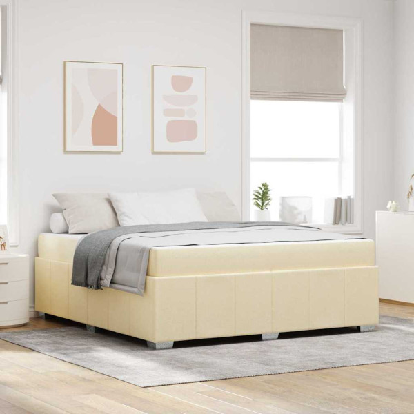 Estructura de cama Crema 180 x 200 cm tela D