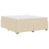 Estructura de cama Crema 180 x 200 cm tela 2