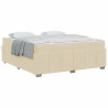 Estrutura da Cama Creme 180 x 200 cm tecido 4