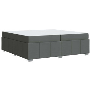 Estrutura da Cama Cinzento escuro 200 x 200 cm tecido H