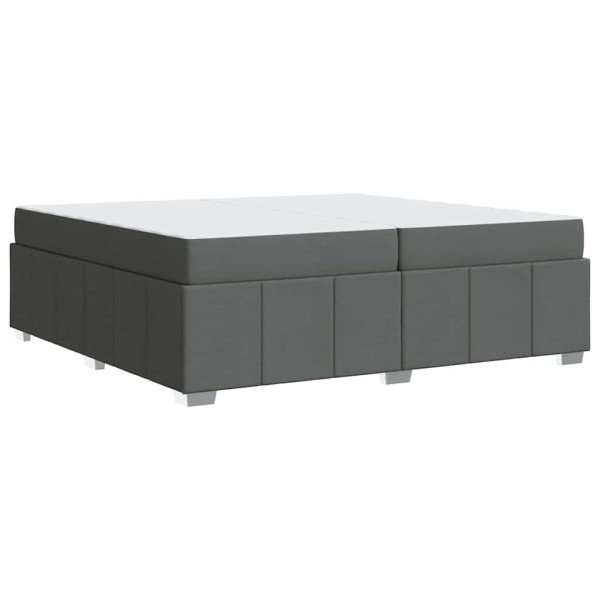 Estructura de cama Gris oscuro 200 x 200 cm tela M 2