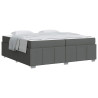 Estrutura da Cama Cinzento escuro 200 x 200 cm tecido 3