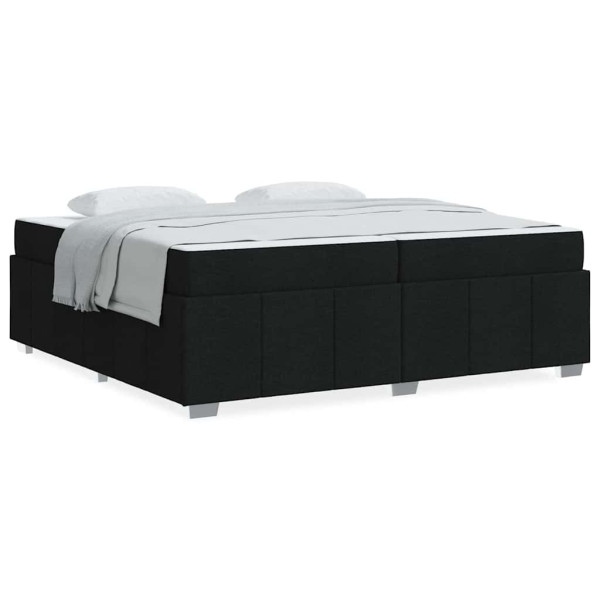 Estructura de cama Negro 200 x 200 cm tela M 4