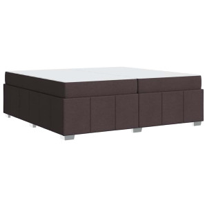 Estrutura da Cama Castanho escuro 200 x 200 cm tecido H