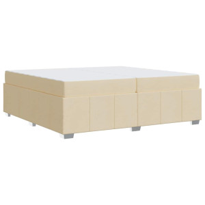 Estrutura da Cama Creme 200 x 200 cm tecido H