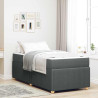 Estrutura da Cama Outros Cinzento escuro 80 x 200 cm tecido 1