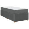 Estrutura da Cama Outros Cinzento escuro 80 x 200 cm tecido 2