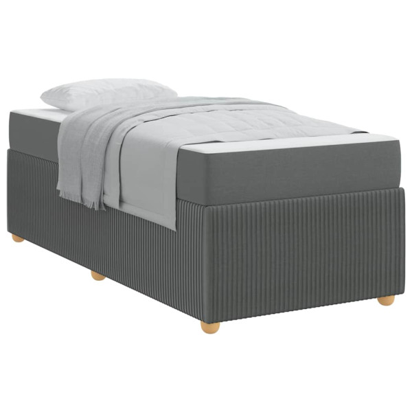 Estrutura da Cama Outros Cinzento escuro 80 x 200 cm tecido M 3