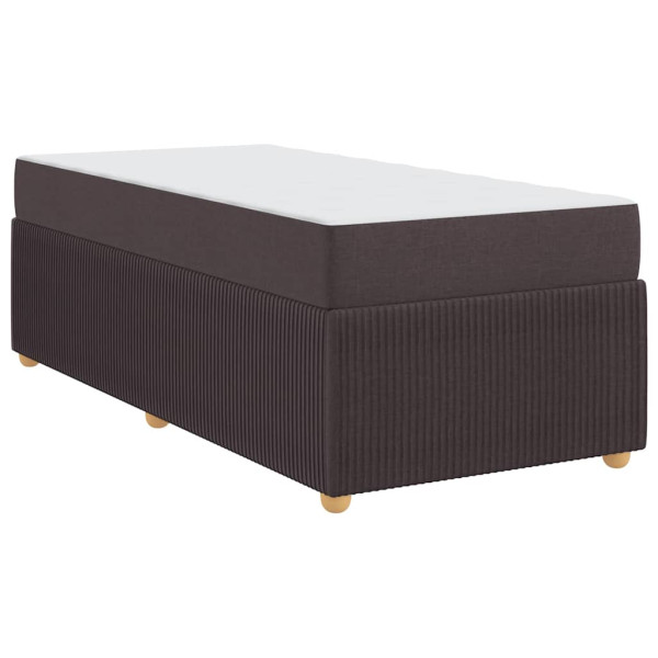 Estructura de cama Otro Marrón oscuro 80 x 200 cm tela M 2