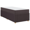 Estructura de cama Otro Marrón oscuro 80 x 200 cm tela 2