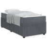 Estrutura de cama com colchão Cinzento escuro 80 x 200 cm 4