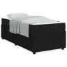 Estrutura de cama com colchão Outros Preto 80 x 200 cm Veludo 4