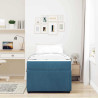 Estrutura de cama com colchão Outros Azul 80 x 200 cm Veludo 5
