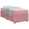 Estructura de cama con colchón Otro Rosa 80 x 200 cm Terciopelo 4