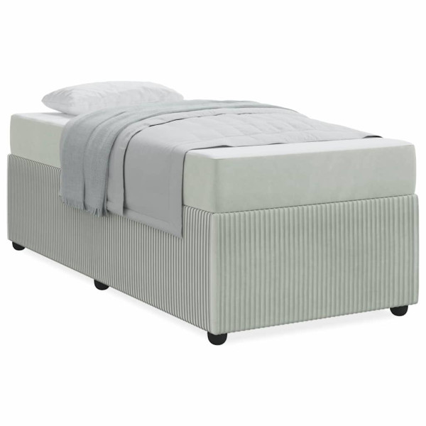 Estructura de cama con colchón Otro Gris claro 90 x 190 cm M 4