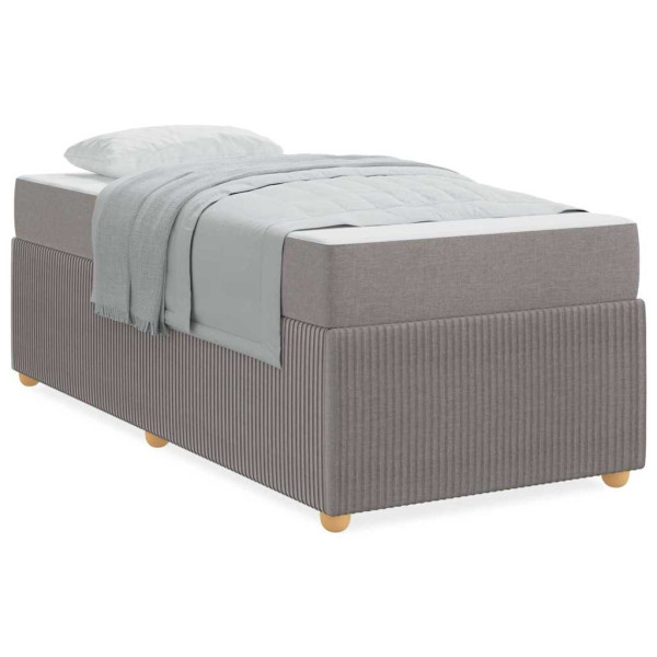Estrutura da Cama Cinzento-acastanhado 90 x 200 cm tecido M 4