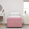 Estrutura de cama com colchão Outros Rosa 90 x 200 cm Veludo 5