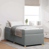 Estrutura da Cama Outros Cinzento-claro 100 x 200 cm tecido 1