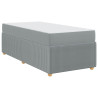 Estrutura da Cama Outros Cinzento-claro 100 x 200 cm tecido 2