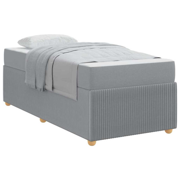 Estrutura da Cama Outros Cinzento-claro 100 x 200 cm tecido M 3