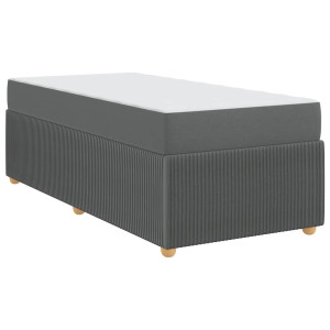 Estrutura da Cama Outros Cinzento escuro 100 x 200 cm tecido H