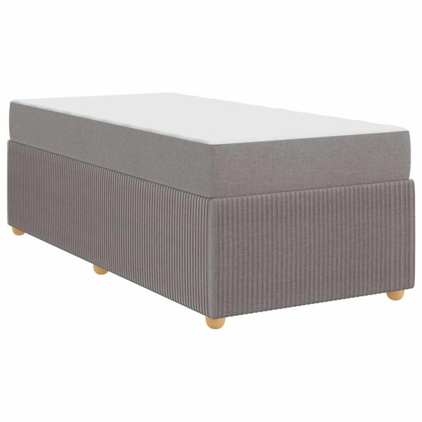 Estrutura da Cama Cinzento-acastanhado 100 x 200 cm tecido M 2
