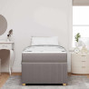Estrutura da Cama Cinzento-acastanhado 100 x 200 cm tecido 5