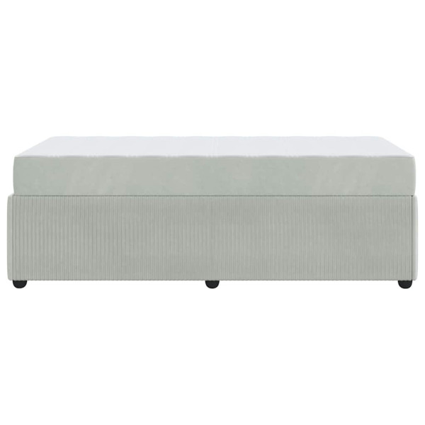 Estructura de cama con colchón Otro Gris claro 100 x 200 cm M 5