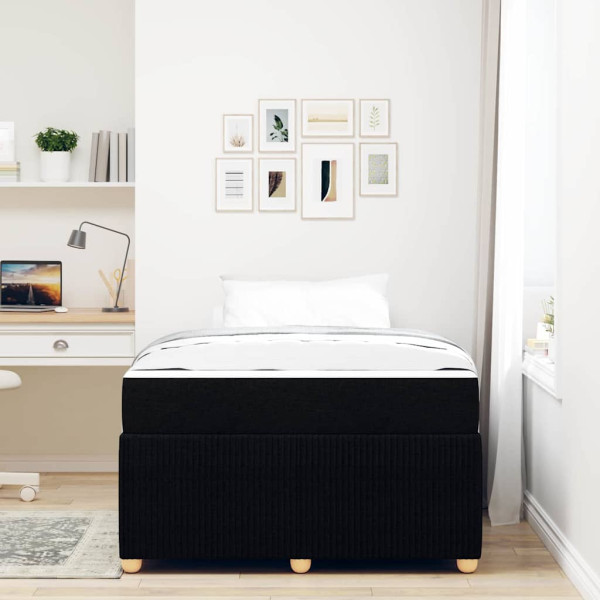 Estrutura da Cama Outros Preto 120 x 190 cm tecido M 5