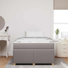 Estrutura da Cama Cinzento-acastanhado 120 x 190 cm tecido 5
