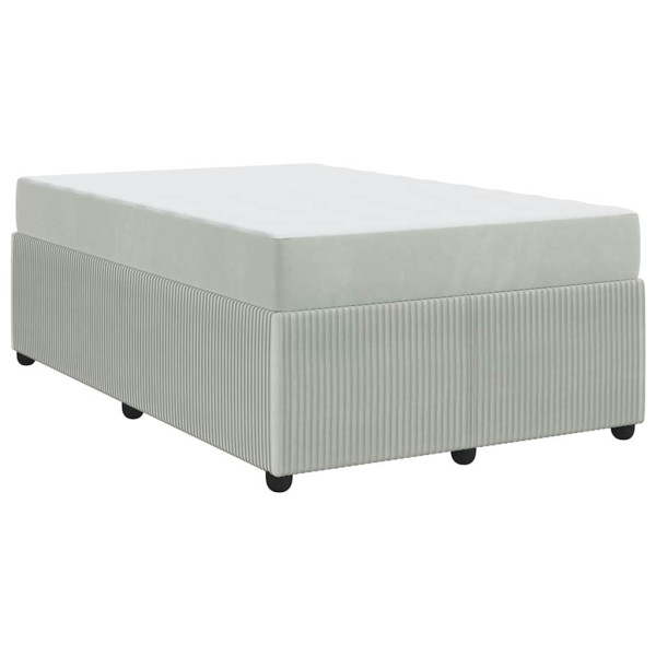 Estrutura de cama com colchão Cinzento-claro 120 x 190 cm M 2