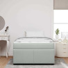 Estrutura de cama com colchão Cinzento-claro 120 x 190 cm 5