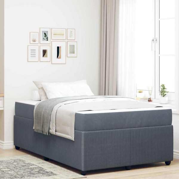 Estructura de cama con colchón Otro Gris oscuro 120 x 190 cm D