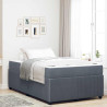 Estrutura de cama com colchão Cinzento escuro 120 x 190 cm 1