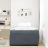 Estrutura de cama com colchão Cinzento escuro 120 x 190 cm 5