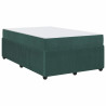 Estrutura de cama com colchão Verde-escuro 120 x 190 cm Veludo 2