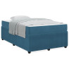 Estructura de cama con colchón Azul 120 x 190 cm Terciopelo 4