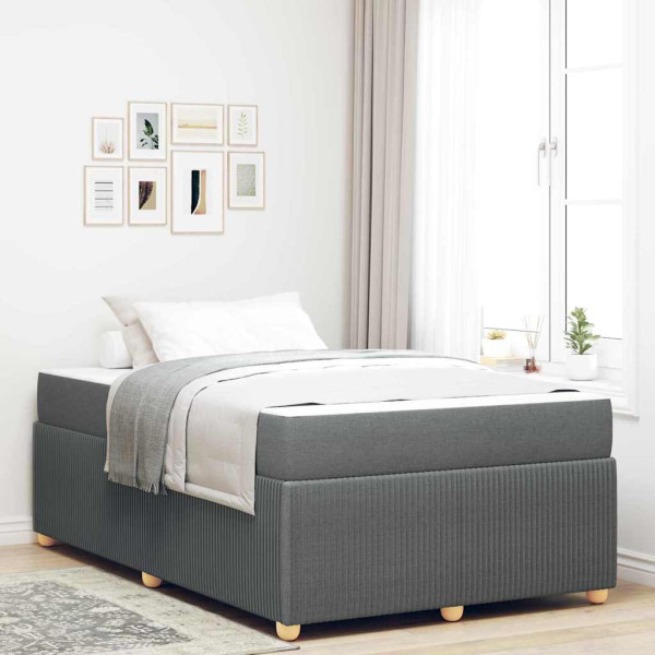 Estructura de cama Otro Gris oscuro 120 x 200 cm tela D